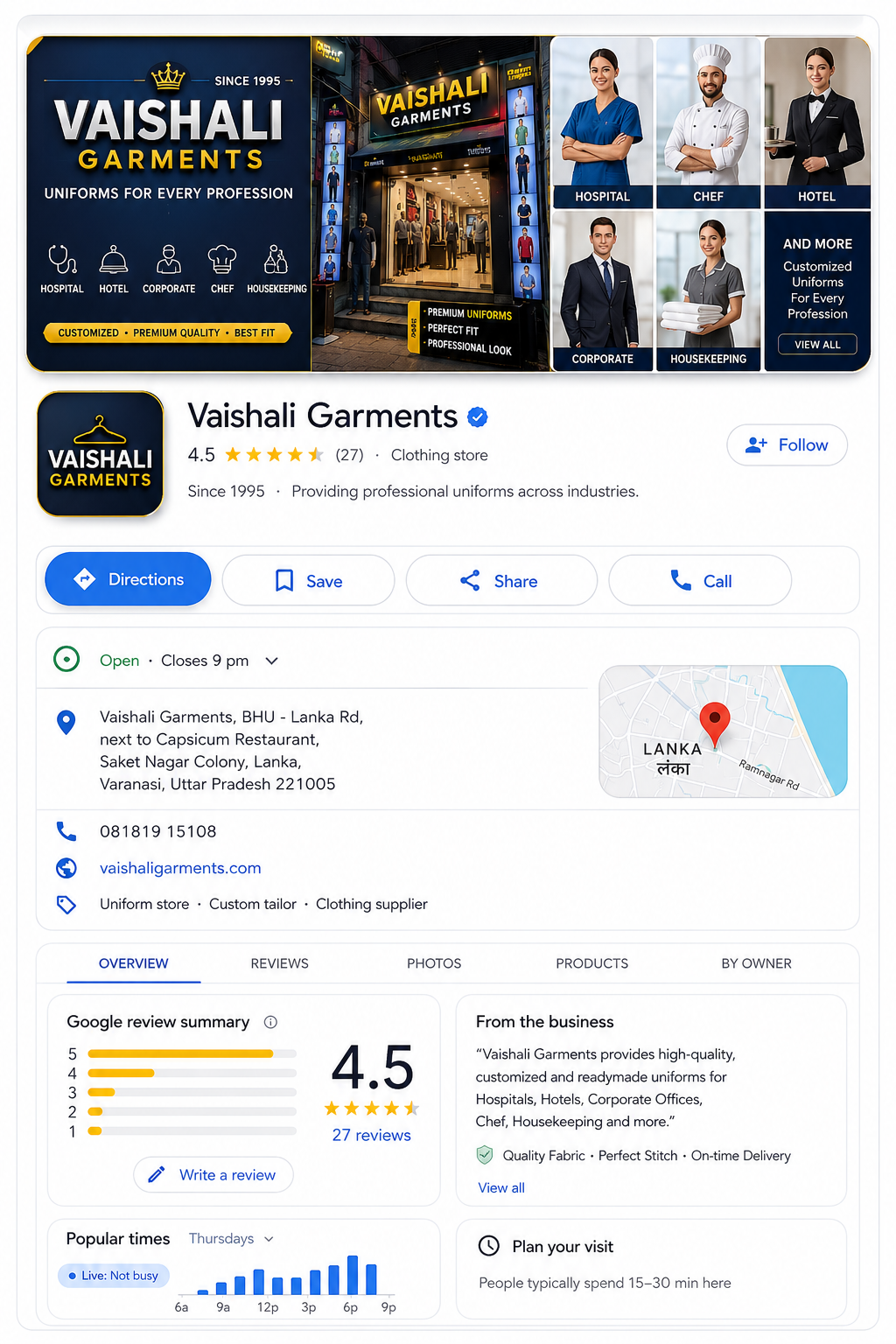 Vaishali Garments store
